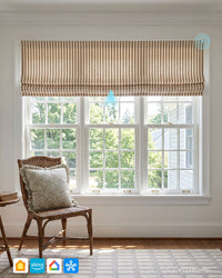Zaria Custom Motorized Roman Shades