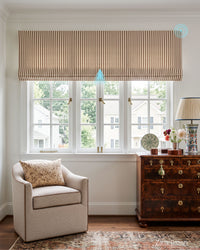Zaria Custom Motorized Roman Shades
