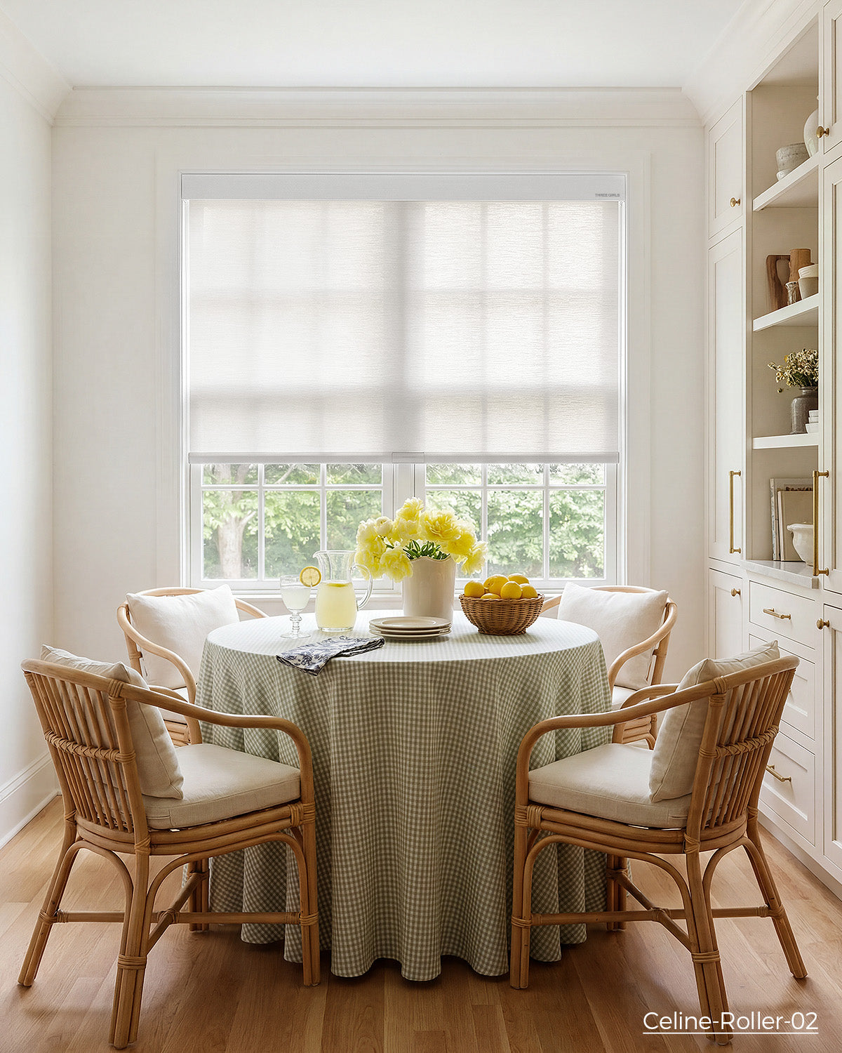Celin Motorized Roller Shades Privacy Light Filtering