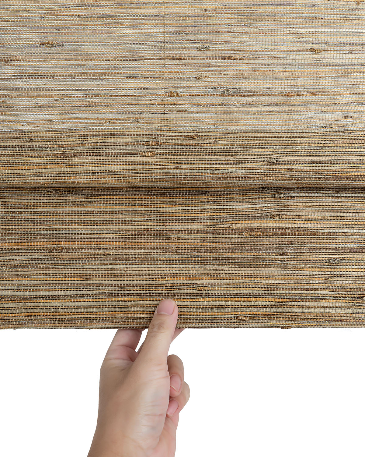 Sombra de bambú natural de yute tejida a mano Birch