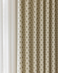 Aurelia Ditsy Floral Curtains – Pinch Pleat Design for Thermal Insulation & Blackout, in Bedrooms & Living Room