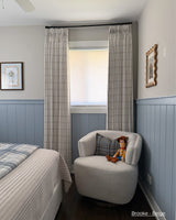 Brooke Plaid Linen Pinch Pleat Curtains