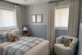 Brooke Plaid Linen Pinch Pleat Curtains
