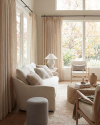 Timeless Densely Woven Linen Curtains – Pinch Pleat, Light-Filtering for Living/Bedroom ( Jessa )
