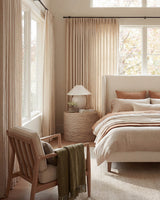 Timeless Densely Woven Linen Curtains – Pinch Pleat, Light-Filtering for Living/Bedroom ( Jessa )