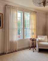 Premium Herringbone Linen Curtains – Pinch Pleated, Light-Filtering Drapes for Living Room & Bedroom（Luma）