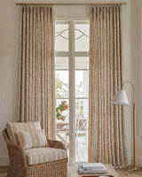 Room Darkening & Thermal Curtains | Elegant Woven Leaf Pattern, Thermal Insulated for a Serene Bedroom Oasis (Mila)