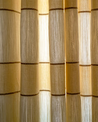 Ivy Woven Fringe Pattern Pinch Pleated Curtains