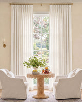 43 Color Natural Linen Blend Curtains – Blackout & Thermal Insulated Drapes for Living Room & Dining Room (Zen)