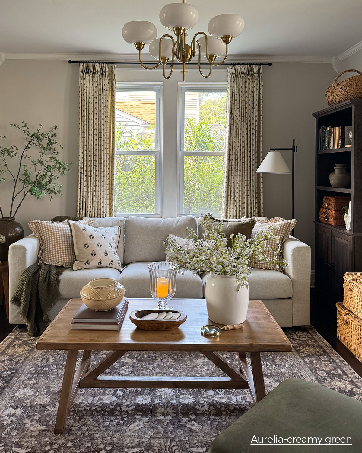 Cortinas Florales Ditsy Aurelia – Diseño con Pliegues Pinchados para Aislamiento Térmico y Oscurecimiento, en Dormitorios y Sala