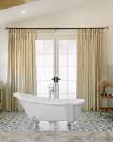 Thea Striped Pinch Pleated Curtains