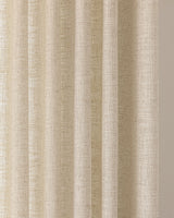 Neutral Linen Blend Curtains – Pinch Pleated, Light Filtering & Elegant Drapes for Living Room & Dining Room (Zen)