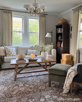 Cortinas Florales Ditsy Aurelia – Diseño con Pliegues Pinchados para Aislamiento Térmico y Oscurecimiento, en Dormitorios y Sala
