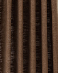 Warm Brown Linen Curtains – Pinch Pleated, Blackout & Elegant Drapes for Living Room & Dining Room (Zen)