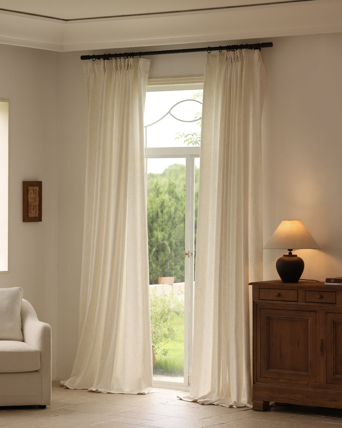 Zenlinen™ Custom Curtains Pleated