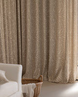 Mila Leaf Pattern Pinch Pleated Drape
