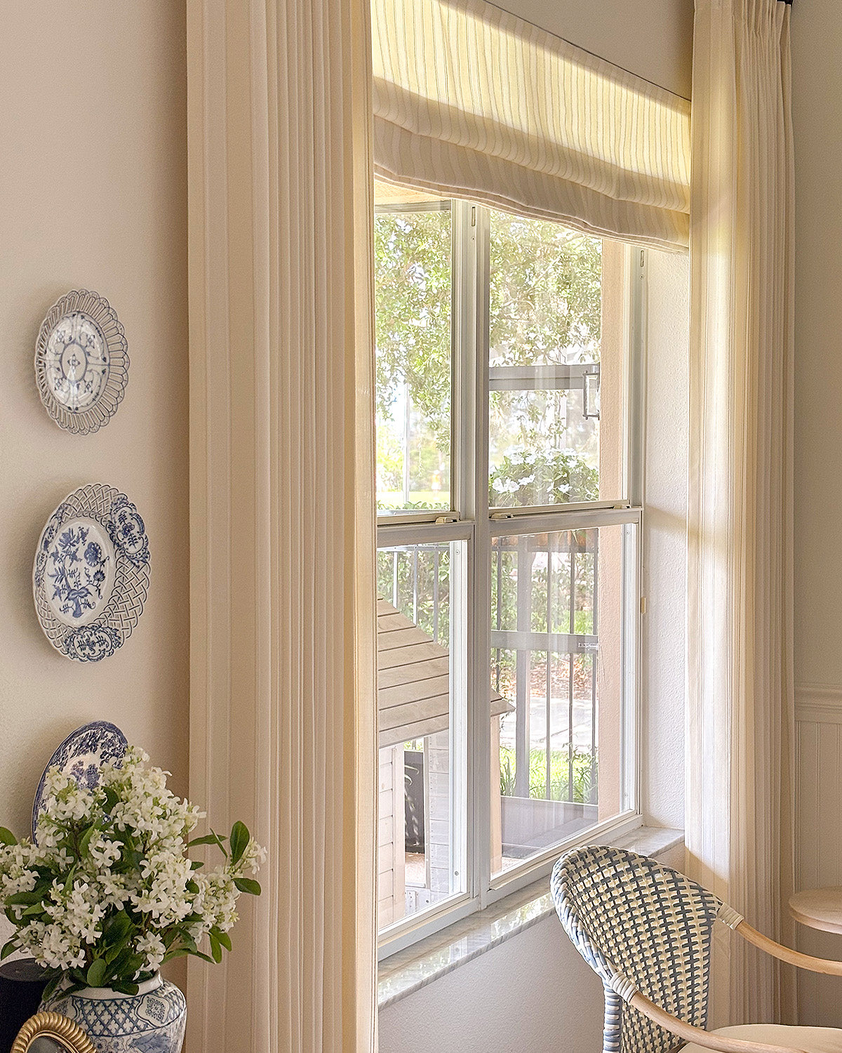 Darcy Striped Cotton Pink Curtains – Pinch Pleated, Lightweight Drapes for Nursery & Bedroom