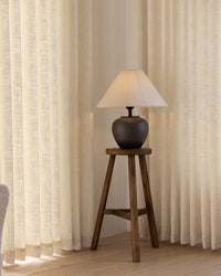 Neutral Linen Blend Curtains – Pinch Pleated, Light Filtering & Elegant Drapes for Living Room & Dining Room (Zen)