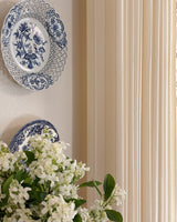 Darcy Striped Cotton Pink Curtains – Pinch Pleated, Lightweight Drapes for Nursery & Bedroom