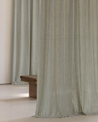 Zaria Delicate Striped Pattern Pleated Drape