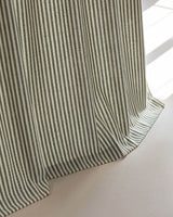 Zaria Delicate Striped Pattern Pleated Drape