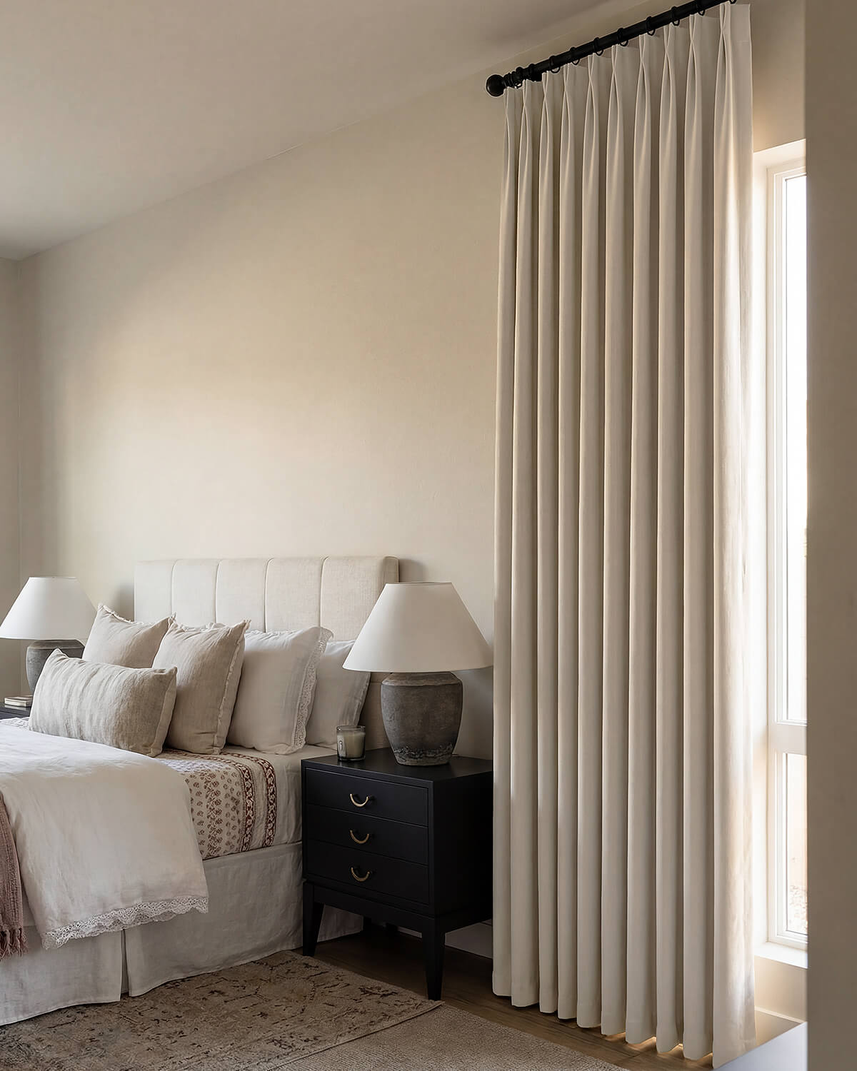 Nora Chenille Curtains – Pinch Pleat Design for Privacy & Blackout, in Bedrooms & Living Room