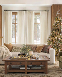 43 Color Natural Linen Blend Curtains – Blackout & Thermal Insulated Drapes for Living Room & Dining Room (Zen)