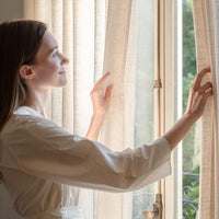 Jamila Linen Pleated Curtain