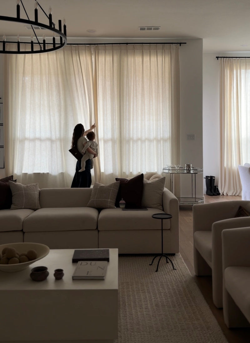 Living Room Linen Curtains