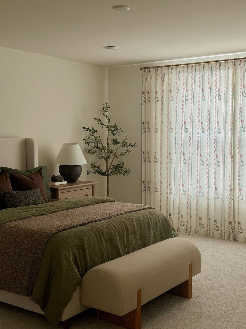 Bedroom Linen Curtains