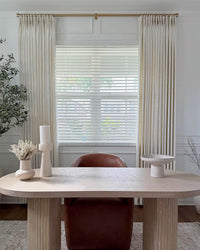 43 Color Natural Linen Blend Curtains – Blackout & Thermal Insulated Drapes for Living Room & Dining Room (Zen)