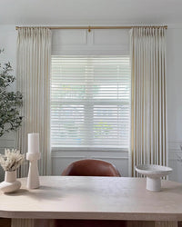 43 Color Natural Linen Blend Curtains – Blackout & Thermal Insulated Drapes for Living Room & Dining Room (Zen)